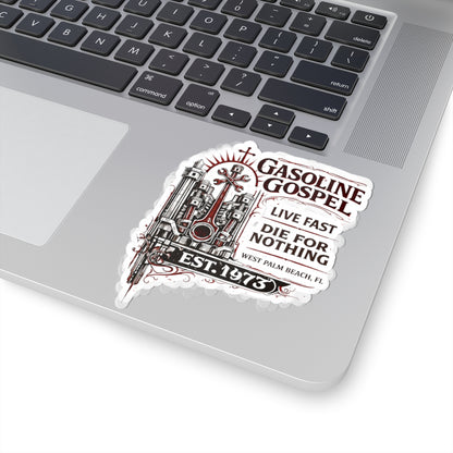 Wolf Worx Customs Gasoline Gospel Sticker