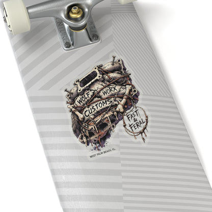 Wolf Worx Customs Cursed Intake Sticker