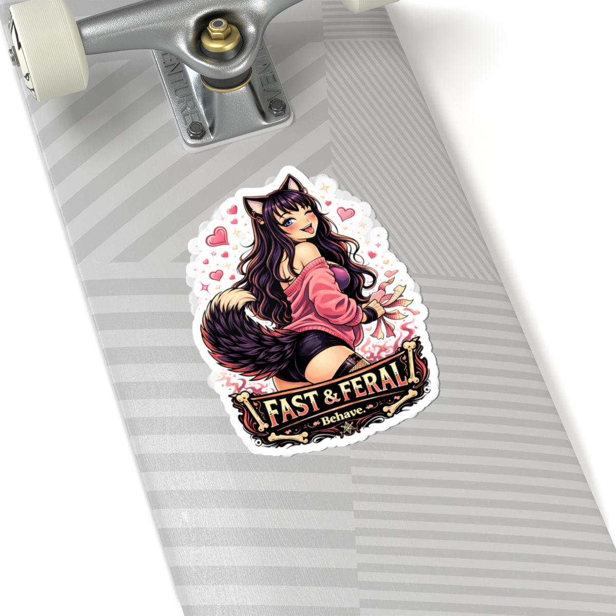 Wolf Worx Customs Fast & Feral Kenzie Killz Wink Sticker