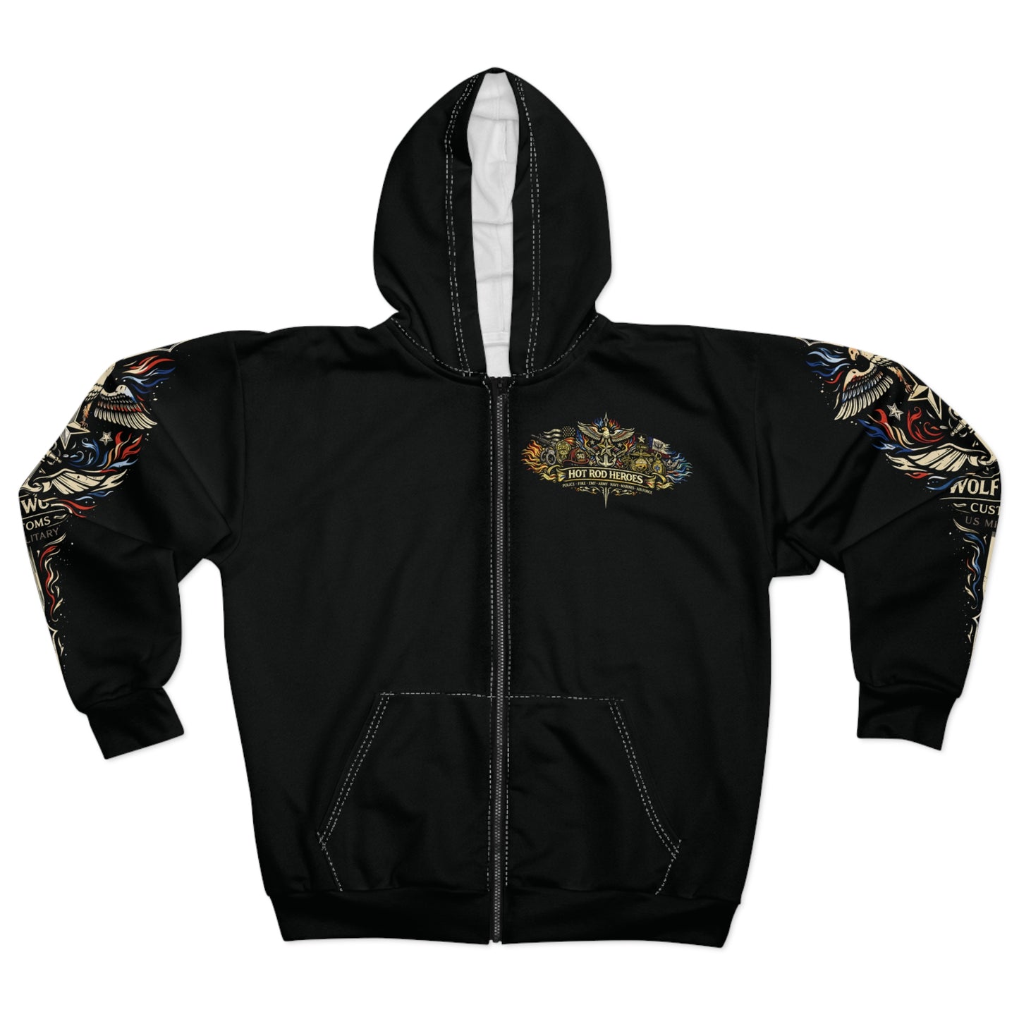 Wolf Worx Customs Hot Rod Heroes Combined Forces Hoodie