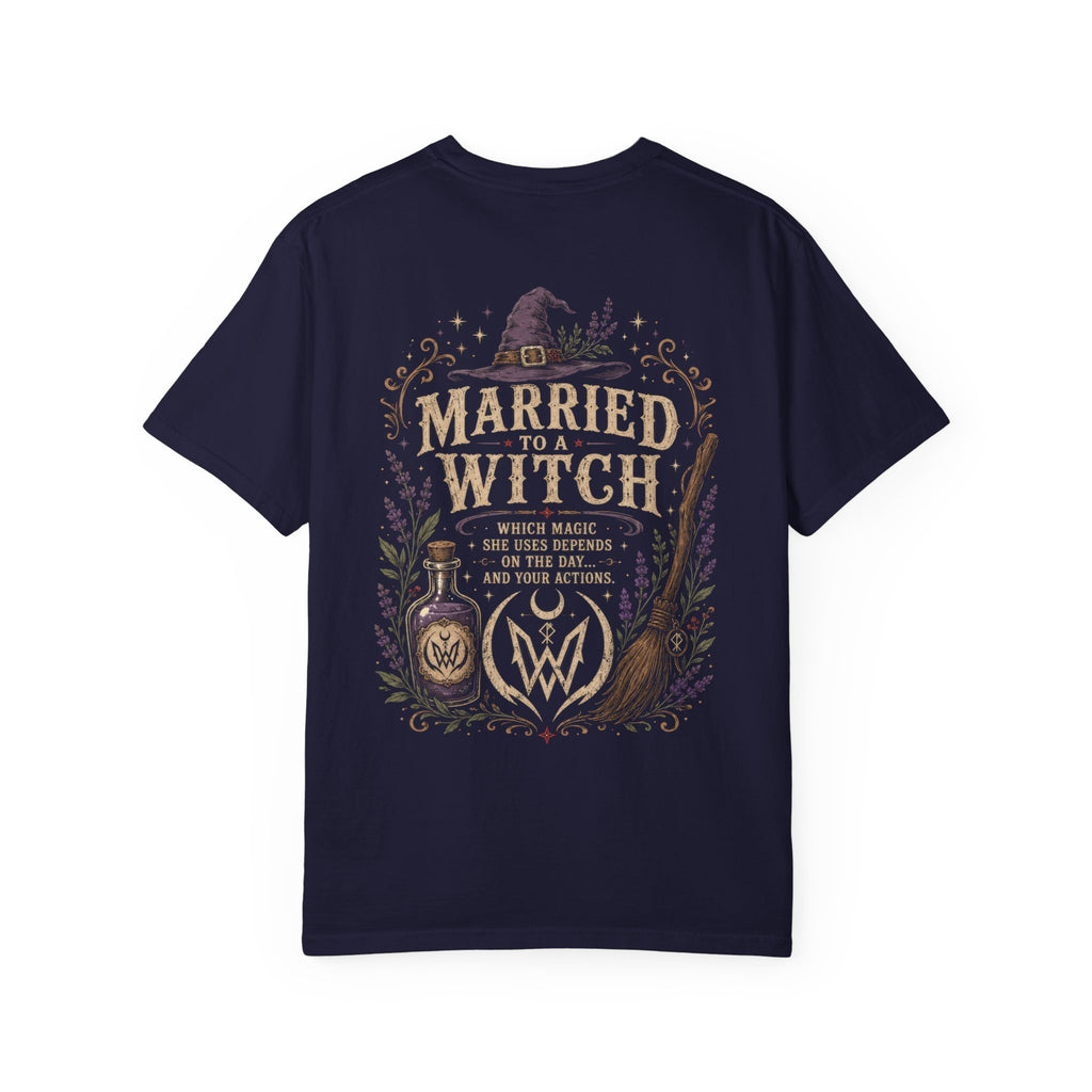 Married to a Witch T-Shirt | Witchy Couple Shirt Double W Supply Co