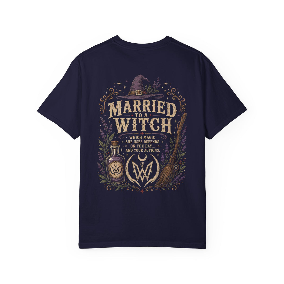Married to a Witch T-Shirt | Witchy Couple Shirt Double W Supply Co