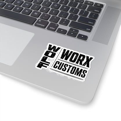 Wolf Worx Customs Typography 2 Sticker