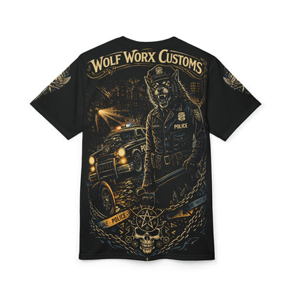 Wolf Worx Customs Hot Rod Heroes Police T Shirt