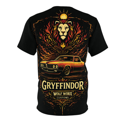 Wolf Worx Customs "Hogwarts Hotrods" Gryffindor T- Shirt