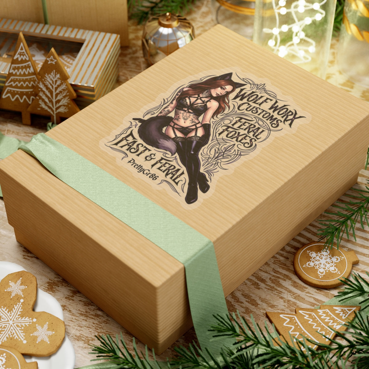 Feral Foxes PrettyGr86 Sticker