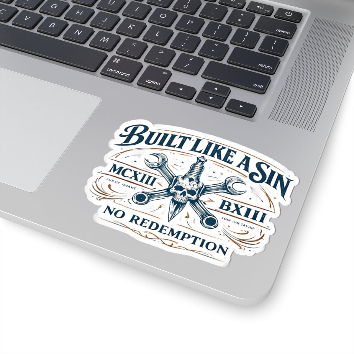 Wolf Worx Customs Built Like A Sin Sticker