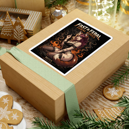 Feral Foxes Becca Sticker