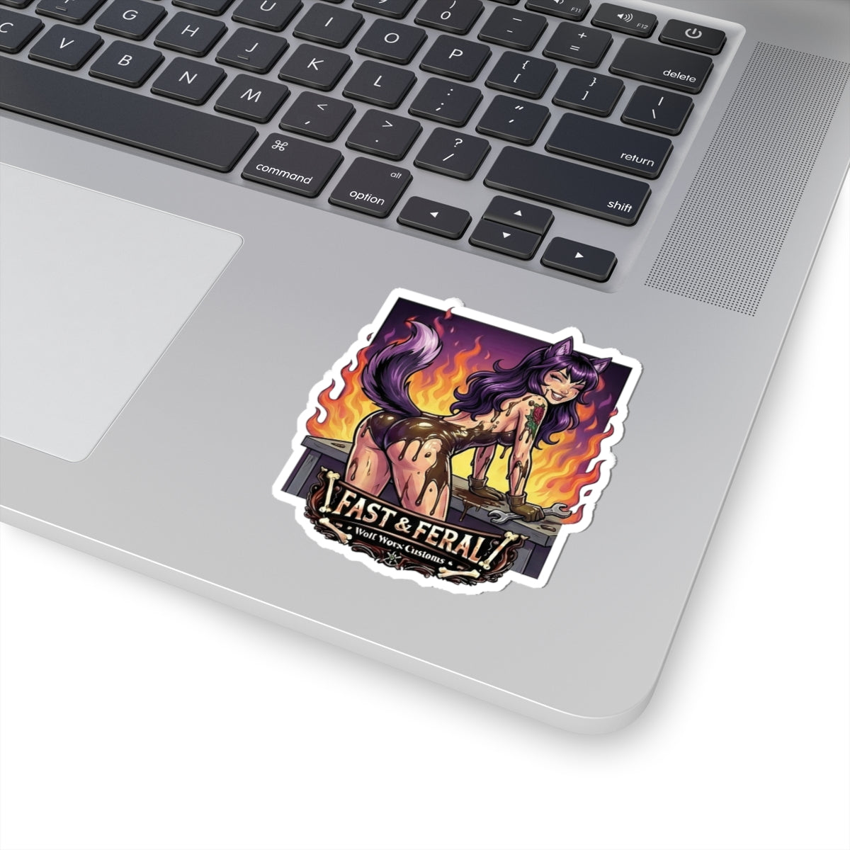 Wolf Worx Customs Fast & Feral Anime Sticker