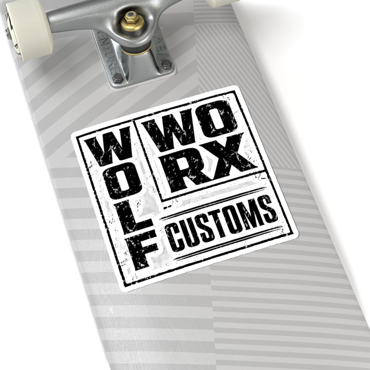 Wolf Worx Customs Typography 1 Sticker