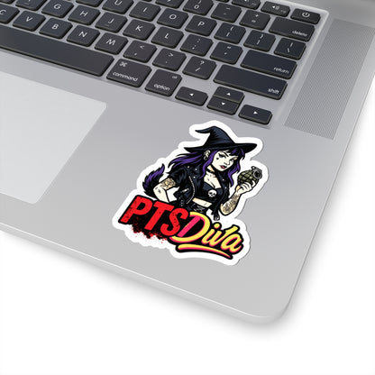 Vibrant Kiss-Cut Stickers for Bold Souls | PTS Diva Design, Unique Vinyl Decals, Witchy Aesthetic, Fun Gift, Laptop Decor
