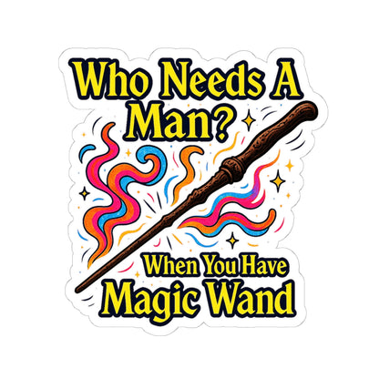 Harry Potter After Dark Magic Wand Double Entendre Sticker, Fun Quote Decal, Witchy Gifts, Laptop Decor, Sticker for Empowerment