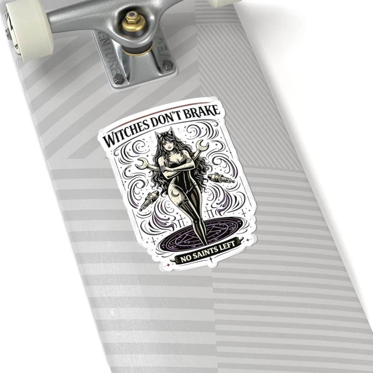 Wolf Worx Customs Witches Don't Break Sticker