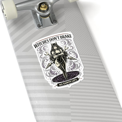 Wolf Worx Customs Witches Don't Break Sticker