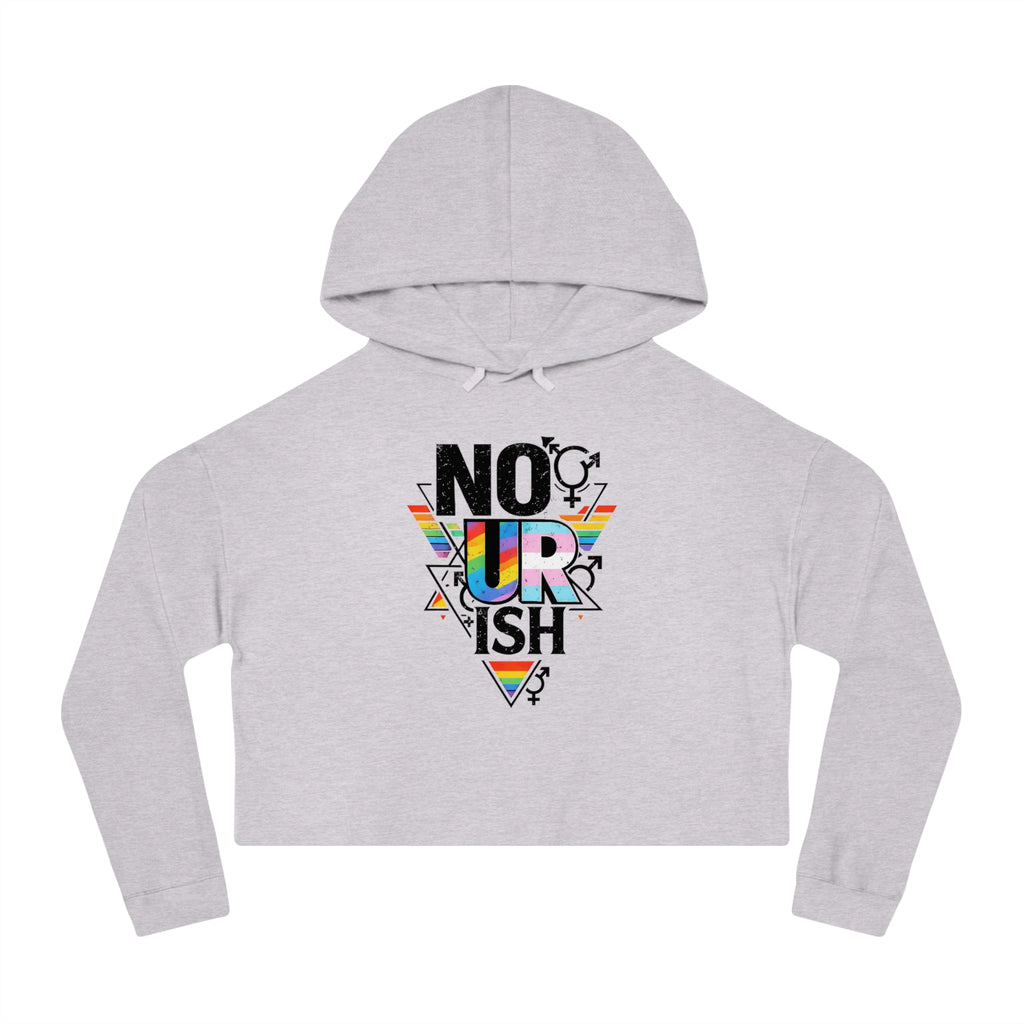 NO UR ISH Nourish Cropped Pride Sweatshirt (Proceeds Benefit Charity)