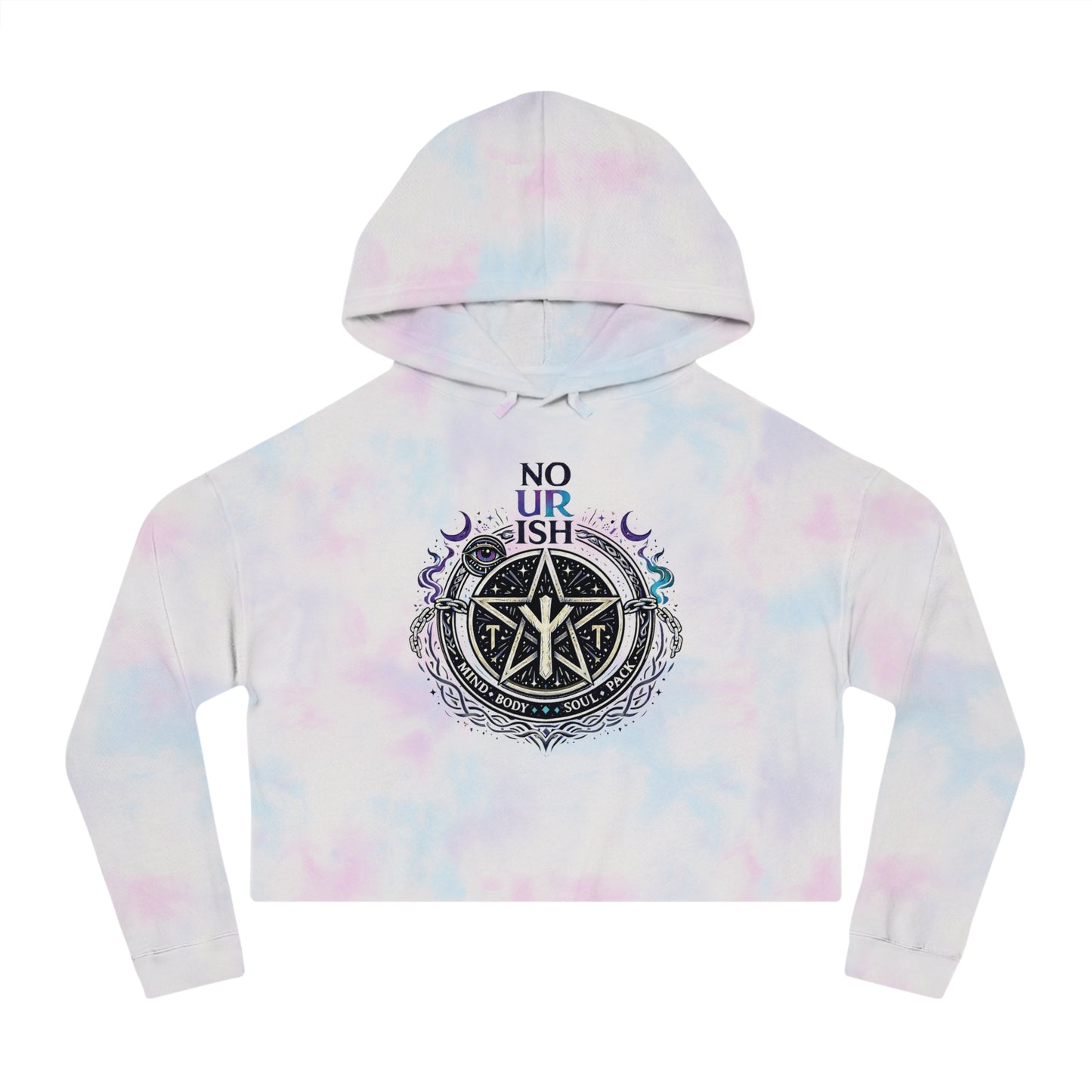 No Ur Ish NOURISH Cropped Hoodie SA/DA Awareness (Proceeds Benefit Charity)