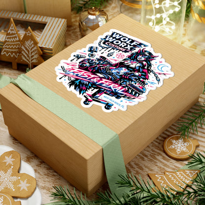 Wolf Worx Customs Neon Girl Sticker