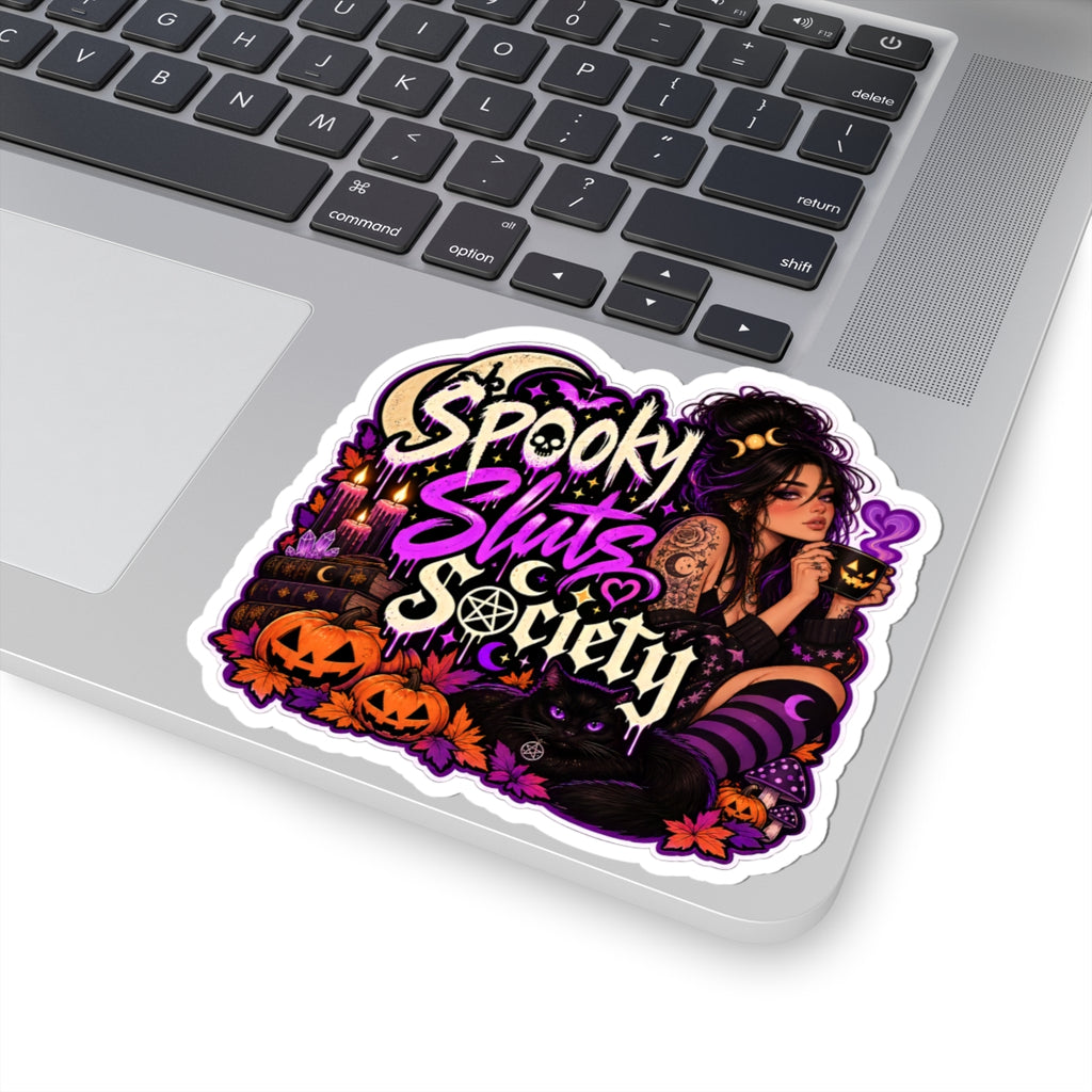 Spooky Sluts Society Kiss-Cut Stickers | Halloween Witchy Vibes