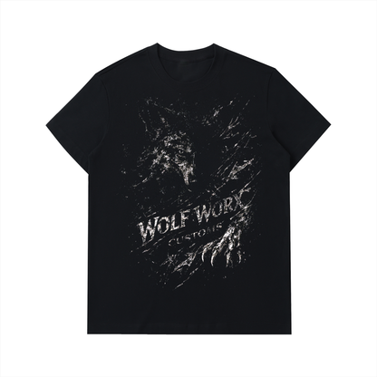 Wolf Worx Customs Shadowed Wolves Essential Heavyweight Cotton T-Shirt