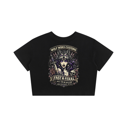 Fast & Feral Kill or Be Killed Baby Tee Seamless T-Shirt - 200 GSM