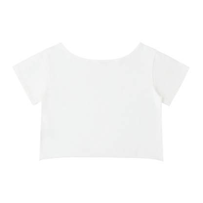 No Ur Ish NOURISH Pride Off-Shoulder Rolled Hem Cotton T-Shirt