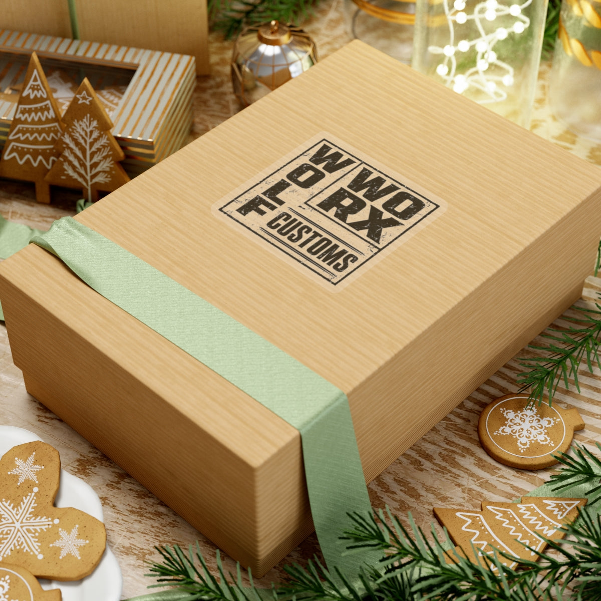 Wolf Worx Customs Typography 1 Sticker