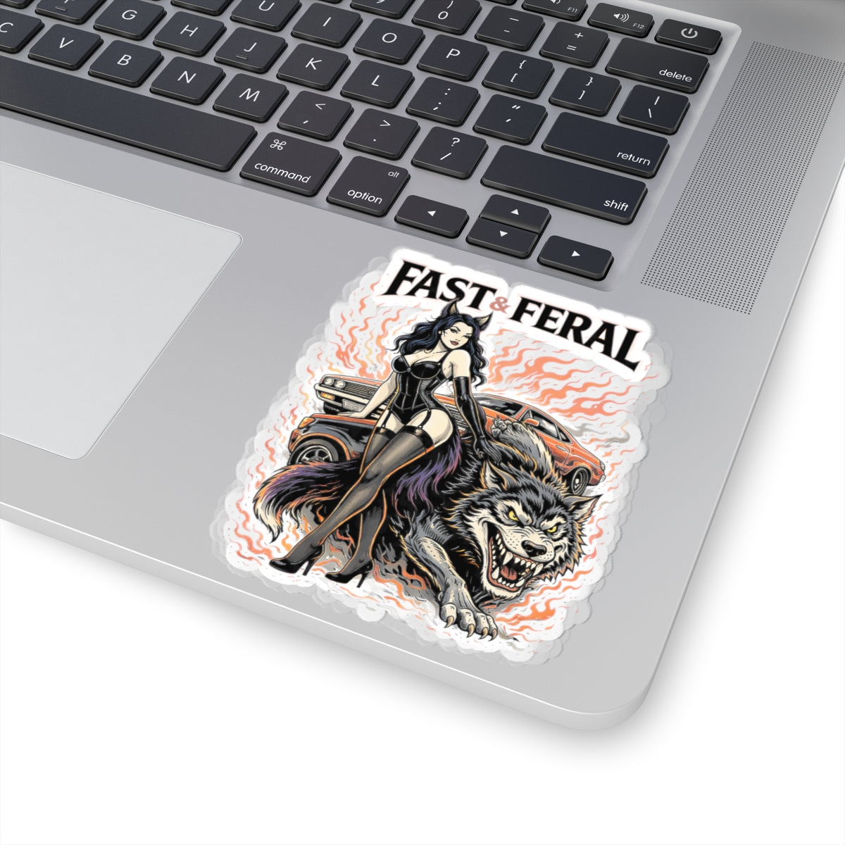 Wolf Worx Customs Fast & Feral Sticker