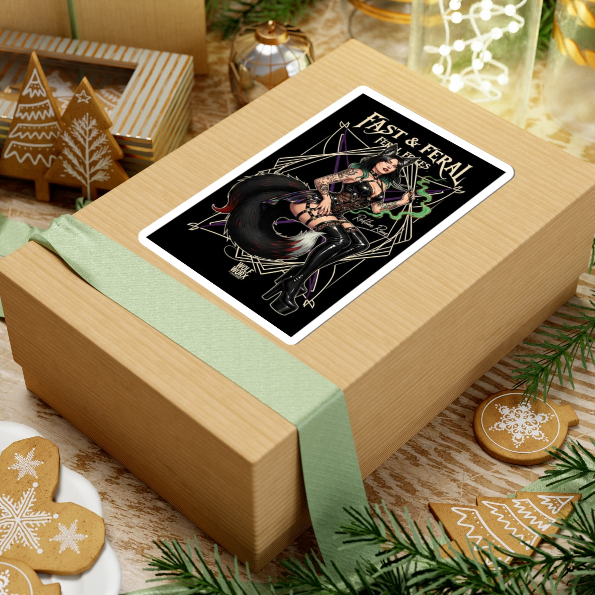 Feral Foxes Redline Rene  Sticker