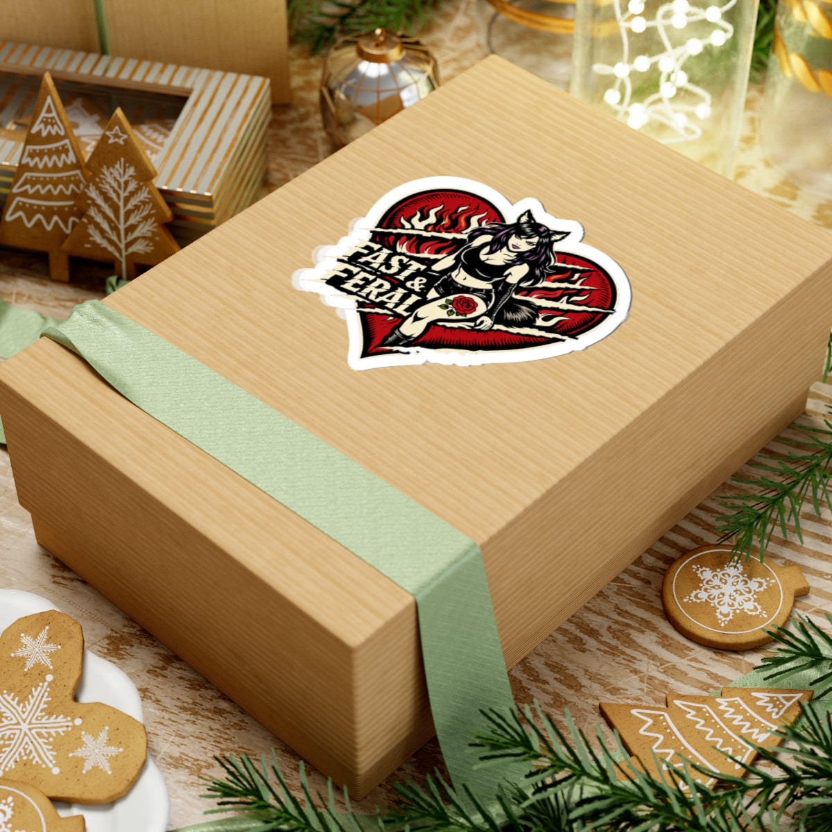 Wolf Worx Customs Fast & Feral Claw Your Heart Out Sticker