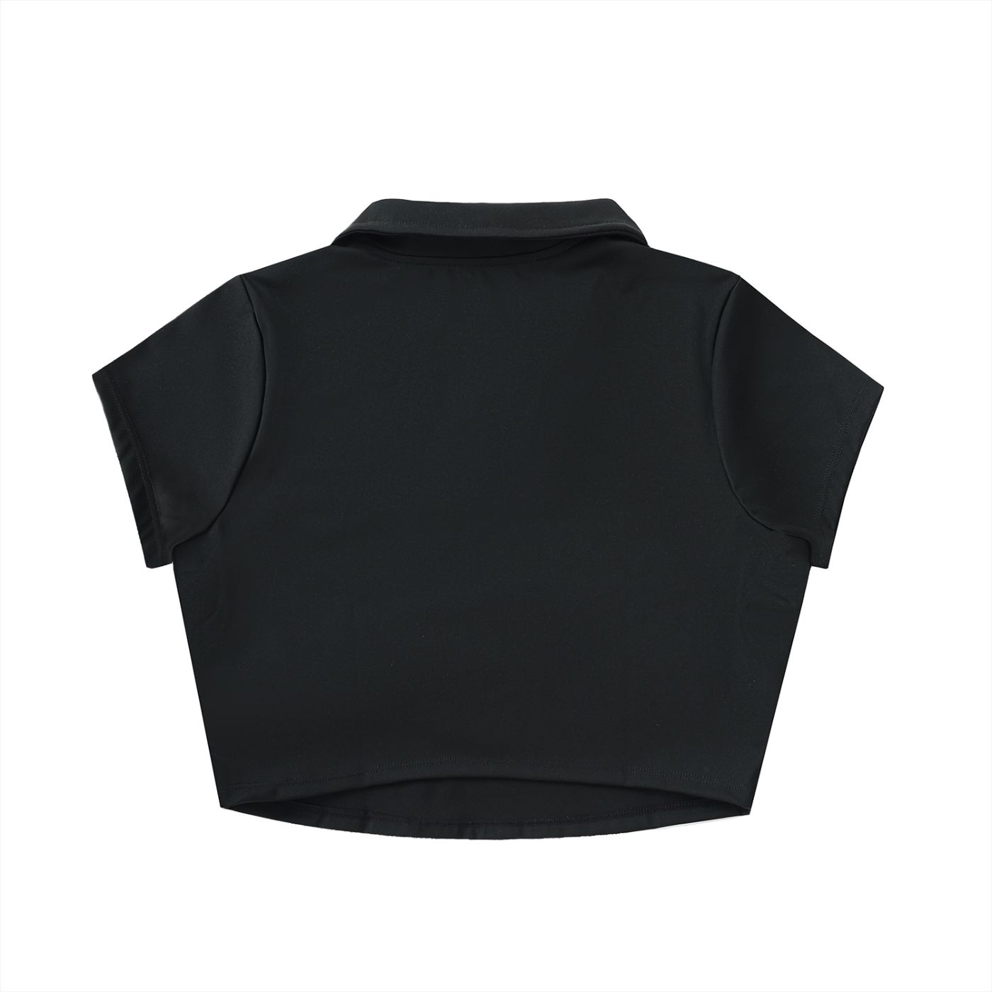 No Ur Ish NOURISH V-Neck Lapel Crop Top