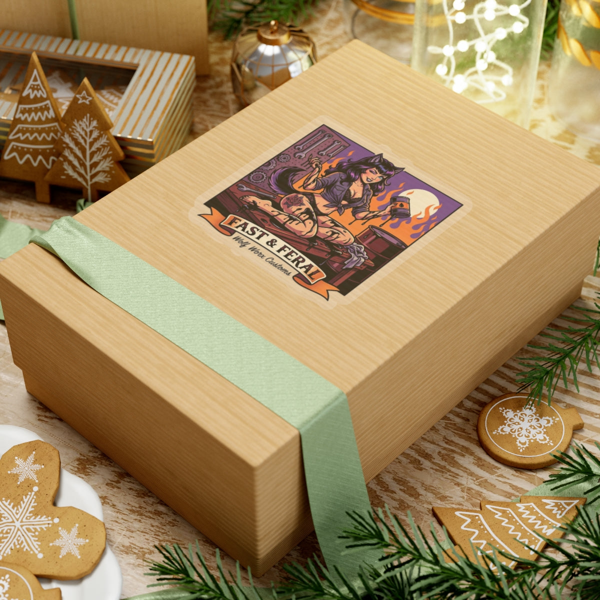 Wolf Worx Customs Fast & Feral Anime Sticker