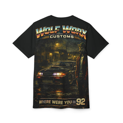 Wolf Worx Customs "Where Were You In..." 92 Generations T- Shirt