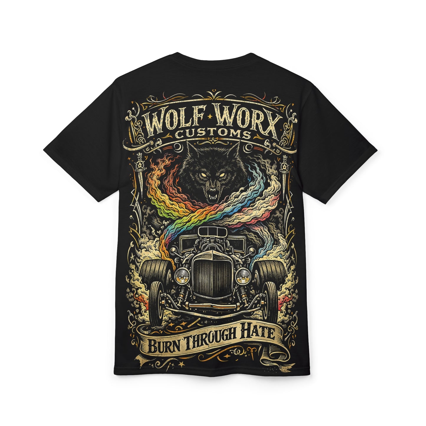 Wolf Worx Customs PRIDE Edition T-Shirt LGBTQ Charity Donation Included