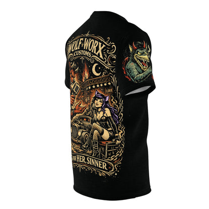 Wolf Worx Customs Raised On Legacy "Sing For Her Sinner" Coop Inspired Vintage T- Shirt