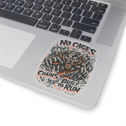 HEAT WINS! Kenzie Killz / Wolf Worx Customs / Witch Wolf / NO UR ISH NO CAGES PROTEST COLLAB STICKER ALL Proceeds Go To Charity!