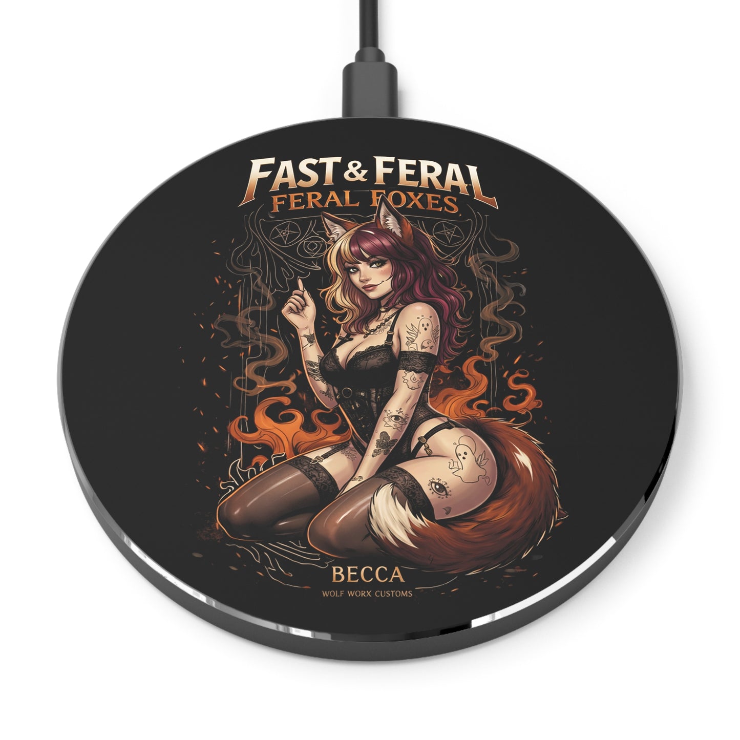 Feral Foxes Becca Wireless Charger