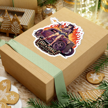 Wolf Worx Customs Fast & Feral Anime Sticker