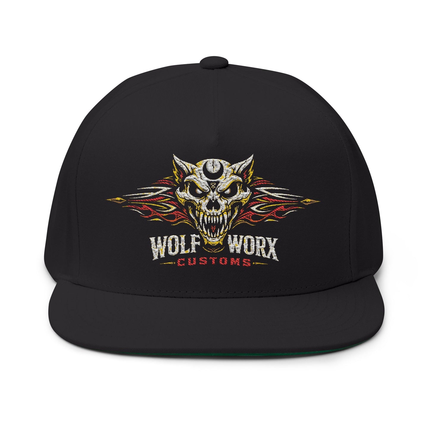 Wolf Worx Logo Embroidered Flat Bill