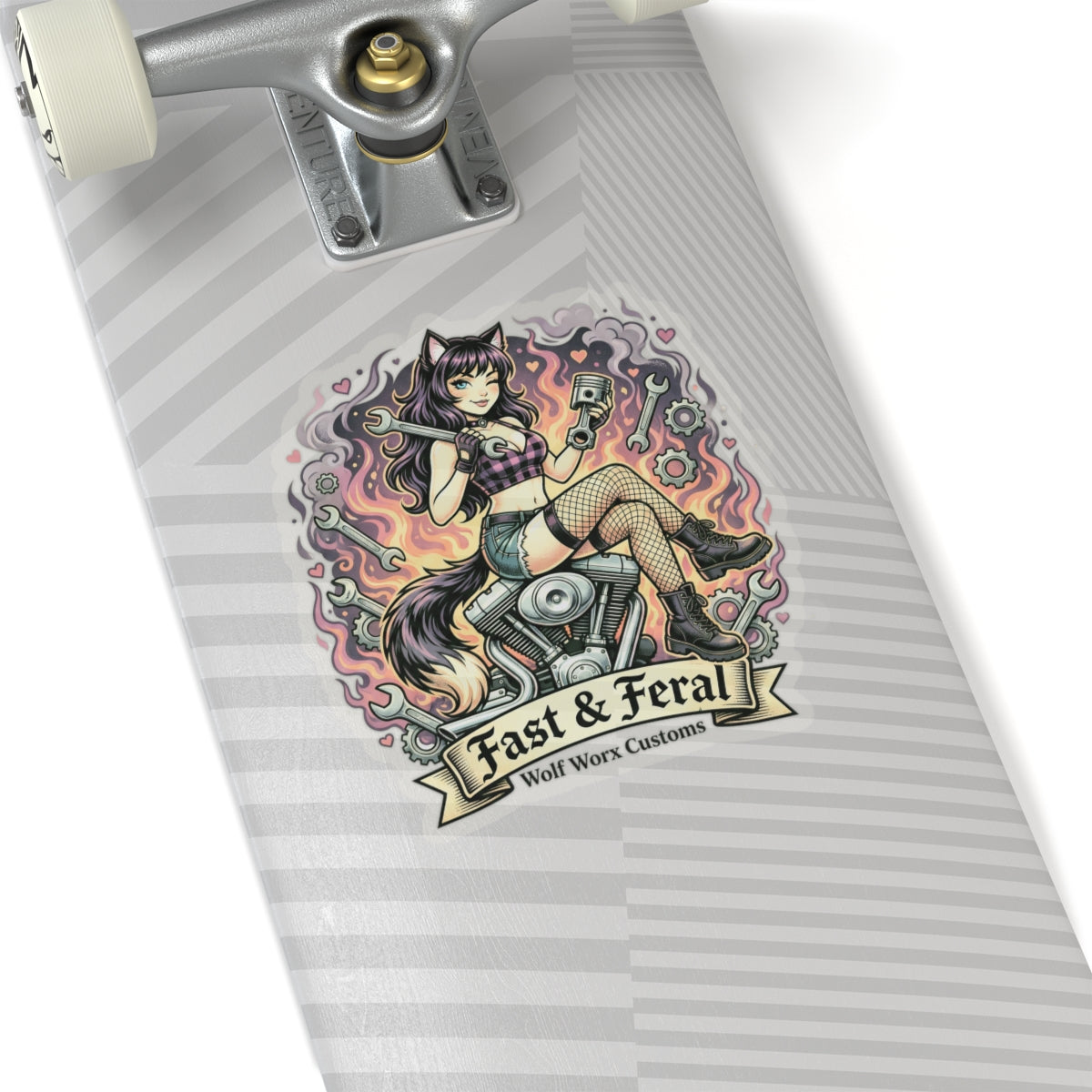 Wolf Worx Customs Fast & Feral Anime Sticker