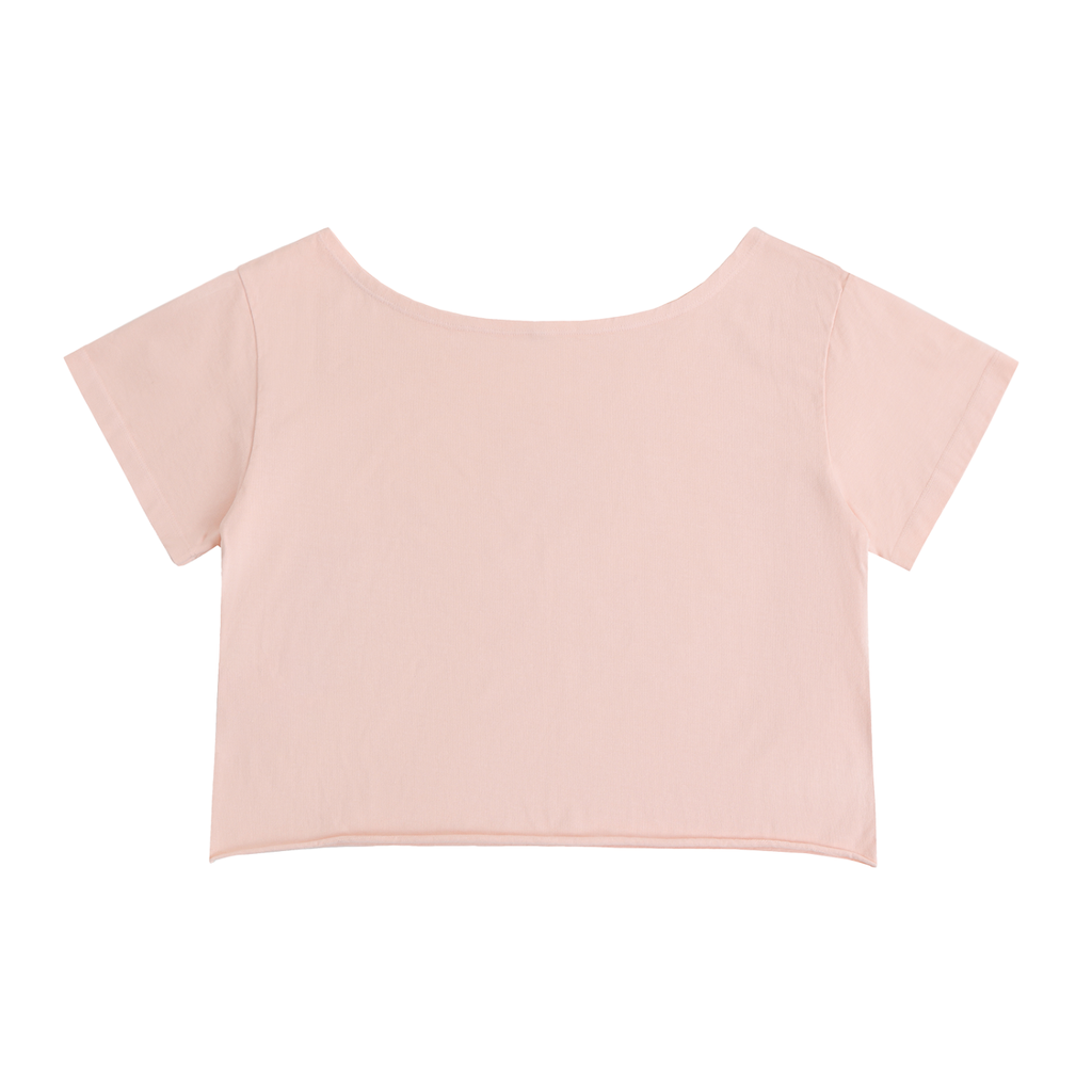 No Ur Ish NOURISH Pride Off-Shoulder Rolled Hem Cotton T-Shirt