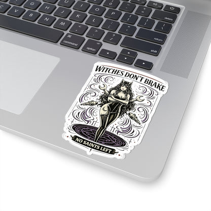 Wolf Worx Customs Witches Don't Break Sticker