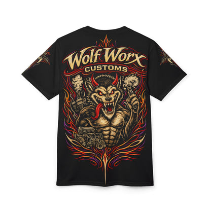 Wolf Worx Customs Raised On Legacy Pinstripe Vintage T- Shirt