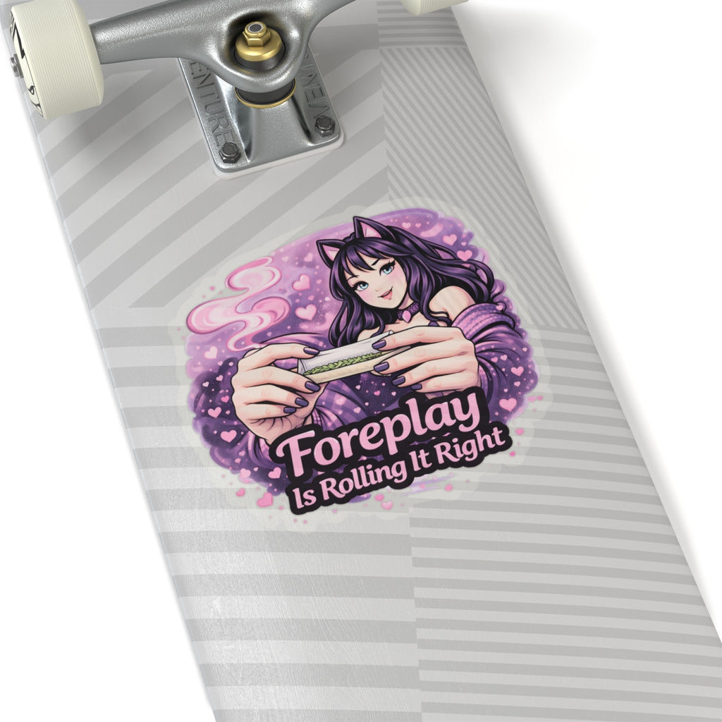 Kenzie Killz Manic Merch Foreplay Rolling It Right Sticker