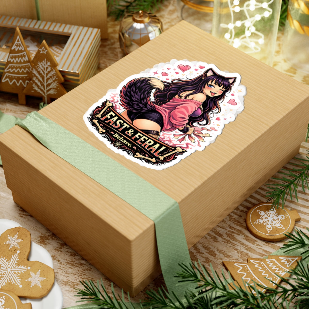 Wolf Worx Customs Fast & Feral Kenzie Killz Wink Sticker