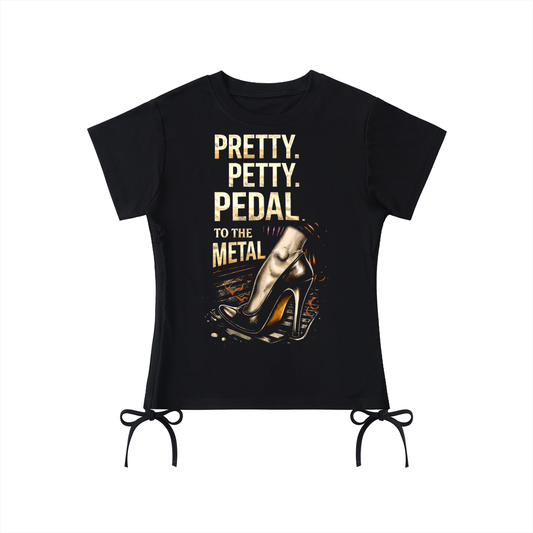 Fast & Feral Petty Pretty Pedal To The Metal Essential Drawstring T-Shirt