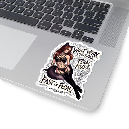 Feral Foxes PrettyGr86 Sticker