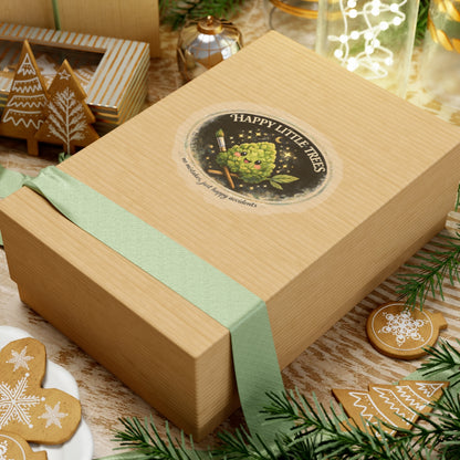 Kenzie Killz Manic Merch Happy Little Trees Badge Sticker