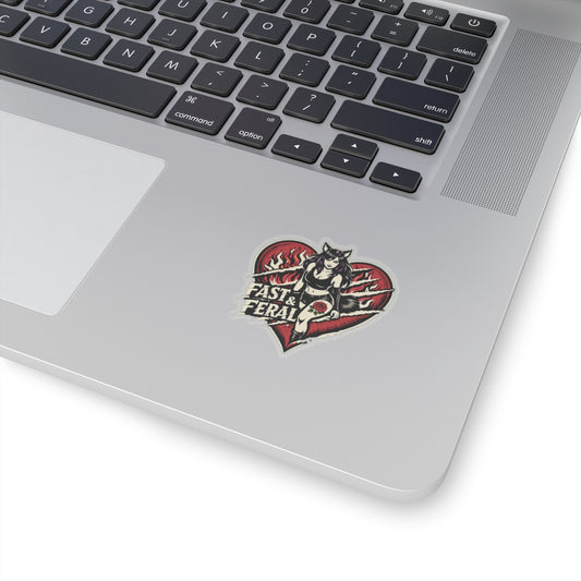 Wolf Worx Customs Fast & Feral Claw Your Heart Out Sticker