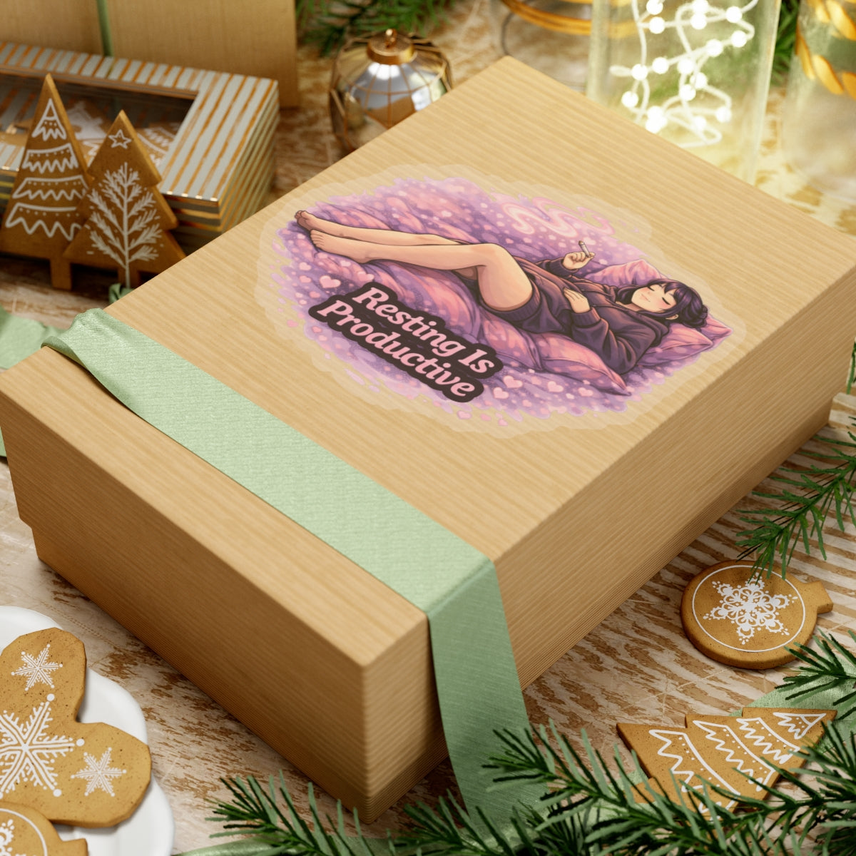 Kenzie Killz Manic Merch Resting Is Productive Sticker