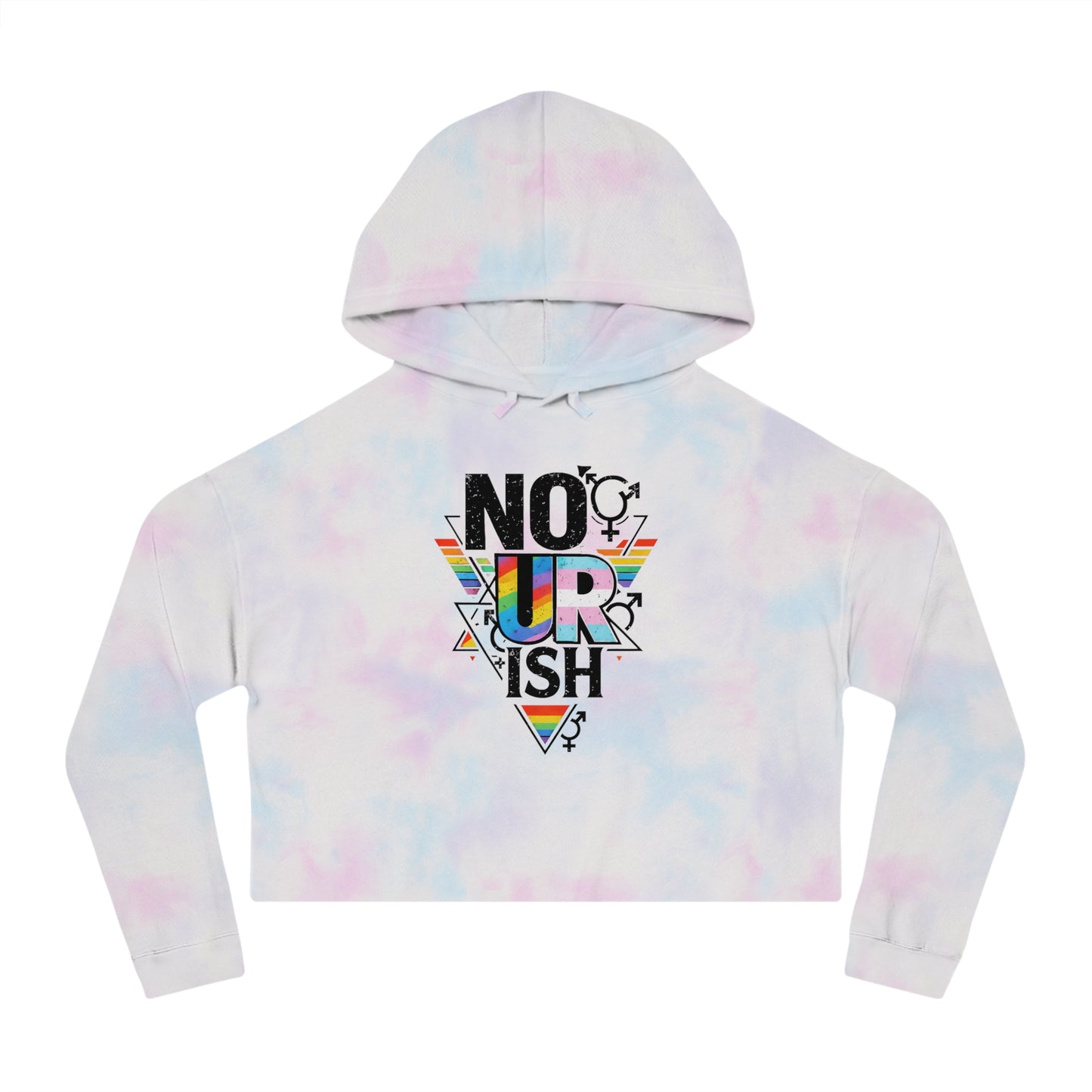 NO UR ISH Nourish Cropped Pride Sweatshirt (Proceeds Benefit Charity)